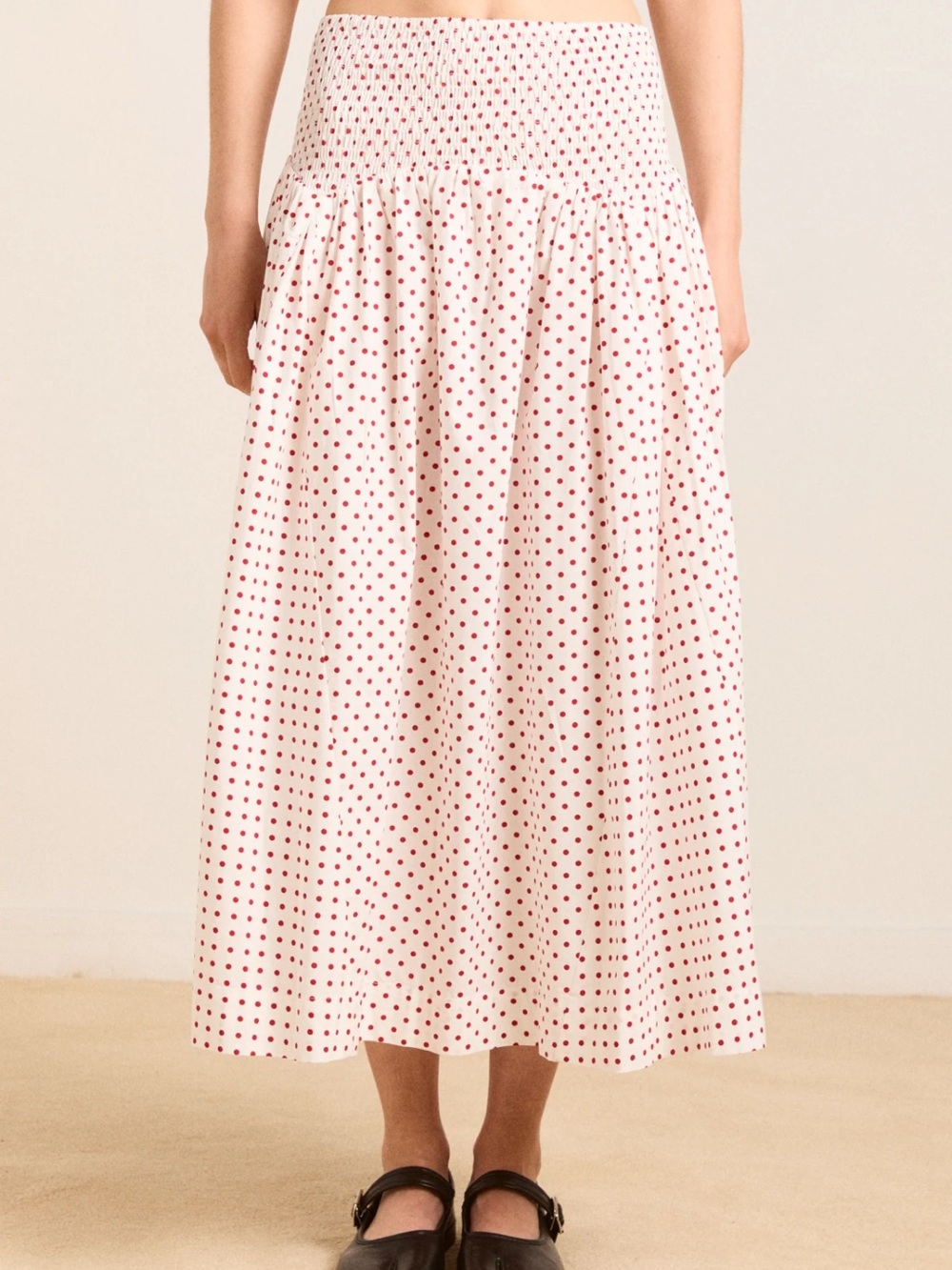 Damson Madder Polka Dot Skirt